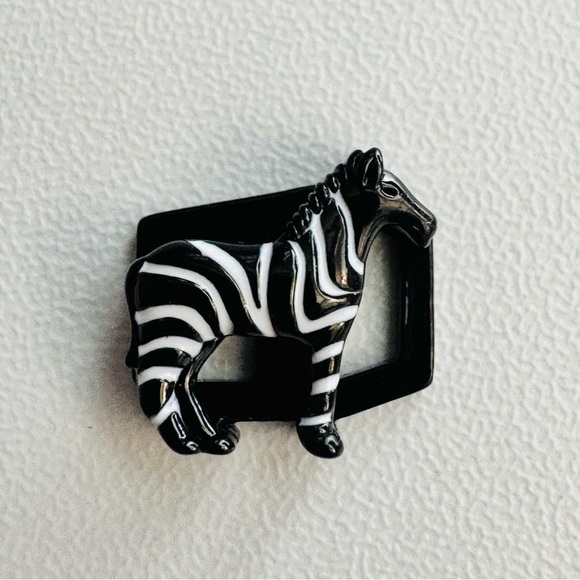 Keep Collective Zebra Charm – Black & White Enamel Animal Charm - Picture 1 of 3
